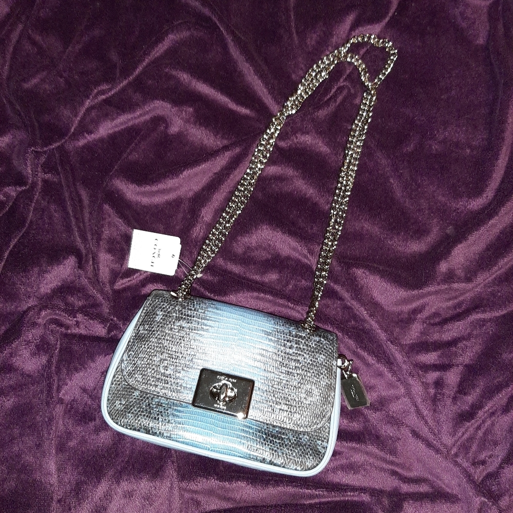 SOLD😍Authentic😍Coach Lizard Mini Cassidy Bag